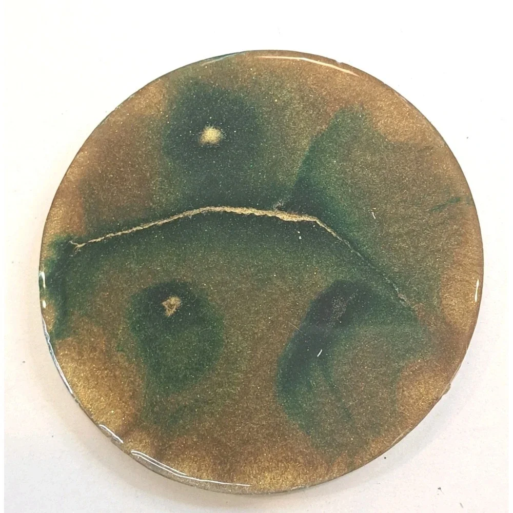 Handmade Epoxy Resin Coasters Set Of 4 With Holder Artsy Gift Decor